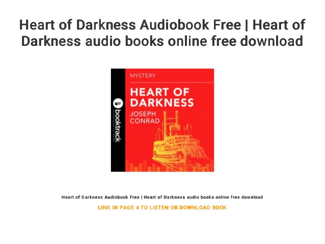 Heart of darkness pdf